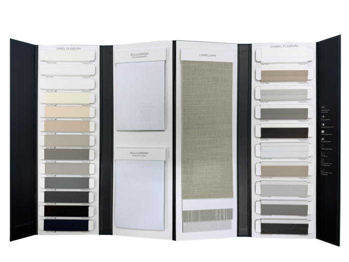 Typprover för Plisségardinerna i ditt hem